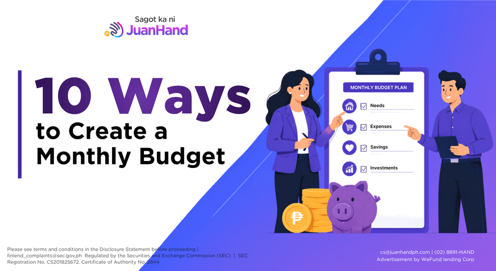 10 Ways to Create a Monthly Budget