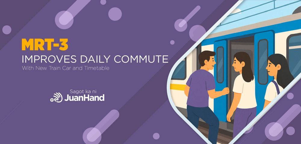 MRT-3 Improves Daily Commute with New Train Car and Schedule